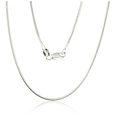 Sidabrinė grandinėlė Snake 1,5 mm, 55, 4.9 g, Sidabras 925 praba