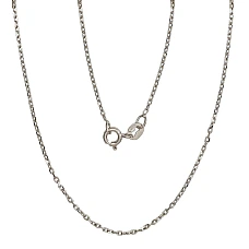 Sidabrinė grandinėlė Anchor 1 mm , briaunų apdirbimas deimantu, 40, 1.7 g, Sidabras 925 praba, rodis (padengti)