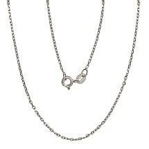 Sidabrinė grandinėlė Anchor 1 mm , briaunų apdirbimas deimantu, 45, 1.9 g, Sidabras 925 praba, rodis (padengti)
