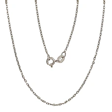 Sidabrinė grandinėlė Anchor 1 mm , briaunų apdirbimas deimantu, 45, 1.9 g, Sidabras 925 praba, rodis (padengti)