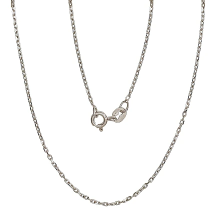 Grandinėlės,  - Sidabrinė grandinėlė Anchor 1 mm , briaunų apdirbimas deimantu, 45, 1.9 g, Sidabras 925 praba, rodis (padengti)