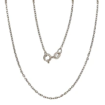 Sidabrinė grandinėlė Anchor 1 mm , briaunų apdirbimas deimantu, 55, 2.3 g, Sidabras 925 praba, rodis (padengti)