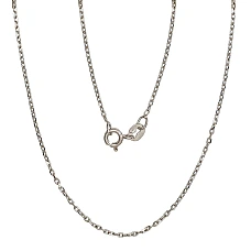 Sidabrinė grandinėlė Anchor 1 mm , briaunų apdirbimas deimantu, 55, 2.3 g, Sidabras 925 praba, rodis (padengti)