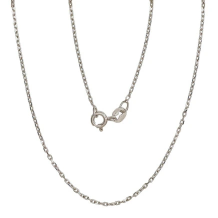 Grandinėlės,  - Sidabrinė grandinėlė Anchor 1 mm , briaunų apdirbimas deimantu, 55, 2.3 g, Sidabras 925 praba, rodis (padengti)