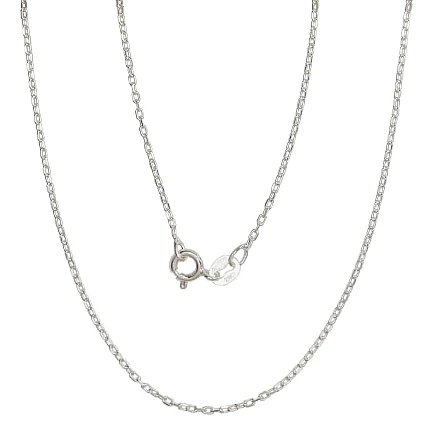 Grandinėlės,  - Sidabrinė grandinėlė Anchor 1 mm , briaunų apdirbimas deimantu, 40, 1.7 g, Sidabras 925 praba