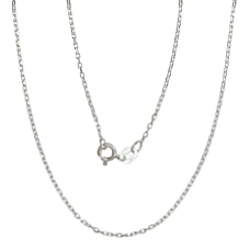 Sidabrinė grandinėlė Anchor 1 mm , briaunų apdirbimas deimantu, 40, 1.8 g, Sidabras 925 praba