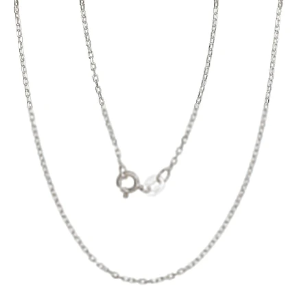 Grandinėlės,  - Sidabrinė grandinėlė Anchor 1 mm , briaunų apdirbimas deimantu, 40, 1.8 g, Sidabras 925 praba