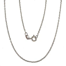 Sidabrinė grandinėlė Anchor round 1,1 mm, 40, 2 g, Sidabras 925 praba, rodis (padengti)