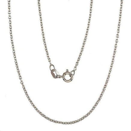 Grandinėlės,  - Sidabrinė grandinėlė Anchor round 1,1 mm, 40, 2 g, Sidabras 925 praba, rodis (padengti)