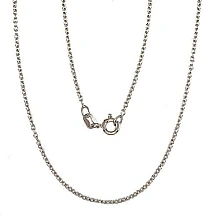 Sidabrinė grandinėlė Anchor round 1,1 mm, 45, 2.3 g, Sidabras 925 praba, rodis (padengti)
