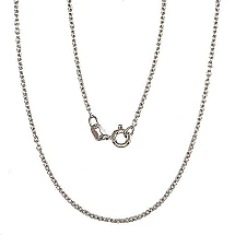 Sidabrinė grandinėlė Anchor round 1,1 mm, 50, 2.5 g, Sidabras 925 praba, rodis (padengti)