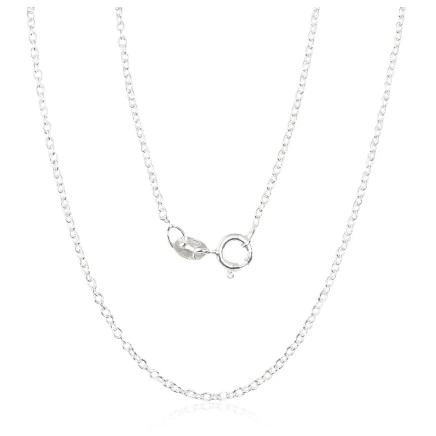 Grandinėlės,  - Sidabrinė grandinėlė Anchor round 1,1 mm, 50, 2.4 g, Sidabras 925 praba
