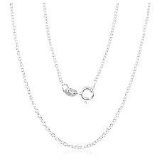 Sidabrinė grandinėlė Anchor round 1,1 mm, 55, 2.7 g, Sidabras 925 praba