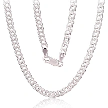 Sidabrinė grandinėlė Rombo 5.5 mm, briaunų apdirbimas deimantu, Sidabras 925 praba