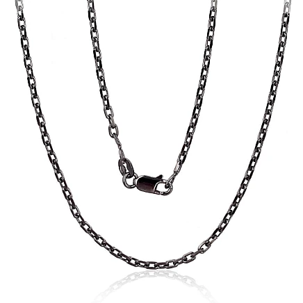 Grandinėlės,  - Sidabrinė grandinėlė Anchor 2.1 mm , briaunų apdirbimas deimantu, 50, 6.3 g, Sidabras 925 praba, rodis (padengti)