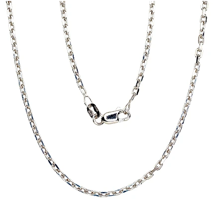 Grandinėlės,  - Sidabrinė grandinėlė Anchor 2.1 mm , briaunų apdirbimas deimantu, 45, 5.4 g, Sidabras 925 praba, rodis (padengti)