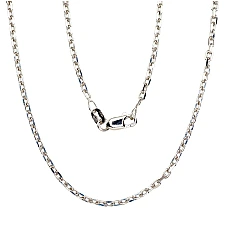 Sidabrinė grandinėlė Anchor 2.1 mm , briaunų apdirbimas deimantu, 45, 5.7 g, Sidabras 925 praba, rodis (padengti)