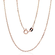 Sidabrinė grandinėlė Anchor 1.2 mm , briaunų apdirbimas deimantu, 55, 3.5 g, Sidabras 925 praba, raudonas auksas (padengti)