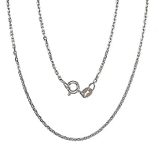 Sidabrinė grandinėlė Anchor 1.2 mm , briaunų apdirbimas deimantu, 45, 2.8 g, Sidabras 925 praba, rodis (padengti)