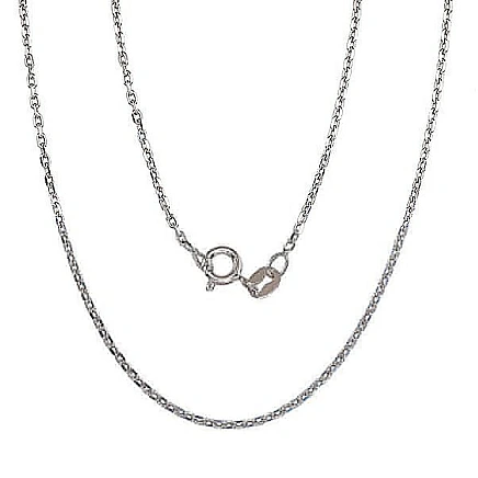 Grandinėlės,  - Sidabrinė grandinėlė Anchor 1.2 mm , briaunų apdirbimas deimantu, 50, 3.1 g, Sidabras 925 praba, rodis (padengti)