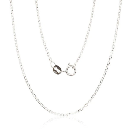 Grandinėlės,  - Sidabrinė grandinėlė Anchor 1.2 mm , briaunų apdirbimas deimantu, 45, 2.8 g, Sidabras 925 praba