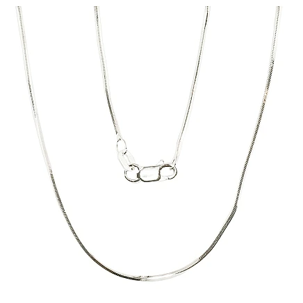 Grandinėlės,  - Sidabrinė grandinėlė Snake 1 mm , briaunų apdirbimas deimantu, 55, 5.5 g, Sidabras 925 praba