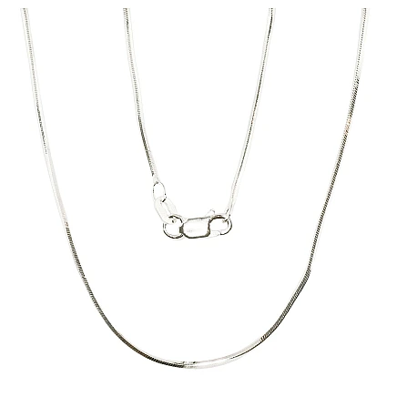 Grandinėlės,  - Sidabrinė grandinėlė Snake 1 mm , briaunų apdirbimas deimantu, 55, 5.6 g, Sidabras 925 praba