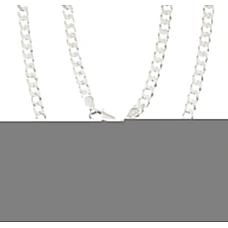Sidabrinė grandinėlė Curb 3.5 mm , briaunų apdirbimas deimantu, 50, 13.2 g, Sidabras 925 praba