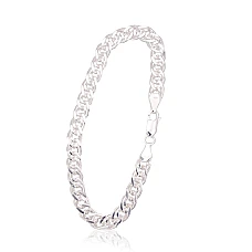 Sidabrinė grandinėlė Crandmother 6 mm , briaunų apdirbimas deimantu, 20, 9.8 g, Sidabras 925 praba