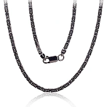 Sidabrinė grandinėlė Bizantine 2.5 mm, 55, 19.6 g, Sidabras 925 praba, rodis (padengti)