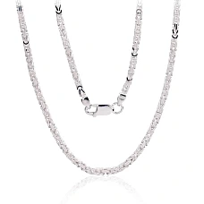 Sidabrinė grandinėlė Bizantine 2.5 mm, 45, 15.8 g, Sidabras 925 praba