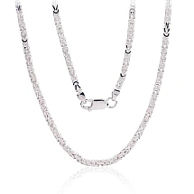 Sidabrinė grandinėlė Bizantine 2.5 mm, 50, 18.4 g, Sidabras 925 praba