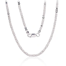 Sidabrinė grandinėlė Bizantine 2.5 mm, 50, 18.4 g, Sidabras 925 praba