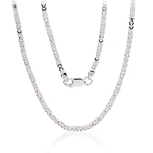 Sidabrinė grandinėlė Bizantine 2.5 mm, 50, 18.5 g, Sidabras 925 praba