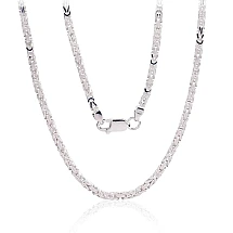 Sidabrinė grandinėlė Bizantine 2.5 mm, 60, 21 g, Sidabras 925 praba