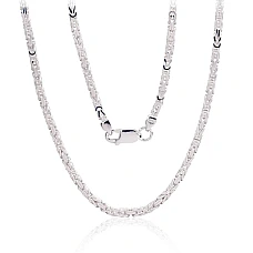Sidabrinė grandinėlė Bizantine 2.5 mm, 60, 21 g, Sidabras 925 praba
