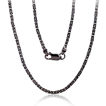 Sidabrinė grandinėlė Bizantine 2.1 mm, 45, 15.9 g, Sidabras 925 praba, rodis (padengti)
