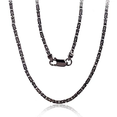 Sidabrinė grandinėlė Bizantine 2.1 mm, 50, 12 g, Sidabras 925 praba, rodis (padengti)