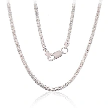 Sidabrinė grandinėlė Bizantine 2.1 mm, 50, 18 g, Sidabras 925 praba