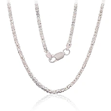 Sidabrinė grandinėlė Bizantine 2.1 mm, 50, 18 g, Sidabras 925 praba