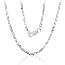 Sidabrinė grandinėlė Bizantine 2.1 mm, 55, 19.6 g, Sidabras 925 praba