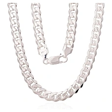 Sidabrinė grandinėlė Curb 6 mm, 50, 33.3 g, Sidabras 925 praba
