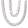 Sidabrinė grandinėlė Double rombo 6 mm , briaunų apdirbimas deimantu, 50, 30.1 g, Sidabras 925 praba