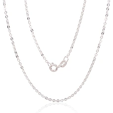 Sidabrinė grandinėlė Anchor round 1 mm , briaunų apdirbimas deimantu, 42, 2.1 g, Sidabras 925 praba