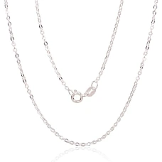 Sidabrinė grandinėlė Anchor round 1 mm , briaunų apdirbimas deimantu, 47, 2.3 g, Sidabras 925 praba