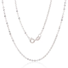 Sidabrinė grandinėlė Anchor round 1 mm , briaunų apdirbimas deimantu, 50, 2.4 g, Sidabras 925 praba