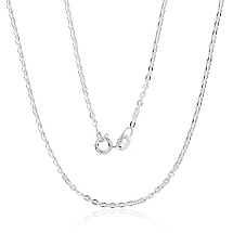 Sidabrinė grandinėlė Anchor round 2 mm , briaunų apdirbimas deimantu, 40, 2.8 g, Sidabras 925 praba