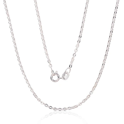 Vyrams,  - Sidabrinė grandinėlė Anchor round 2 mm , briaunų apdirbimas deimantu, 50, 3.4 g, Sidabras 925 praba