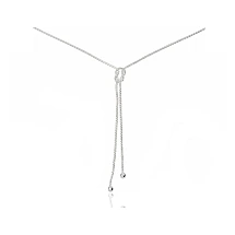 Sidabrinis vėrinys, 42, 2.9 g, Sidabras 925 praba, Reguliuojamas ilgis