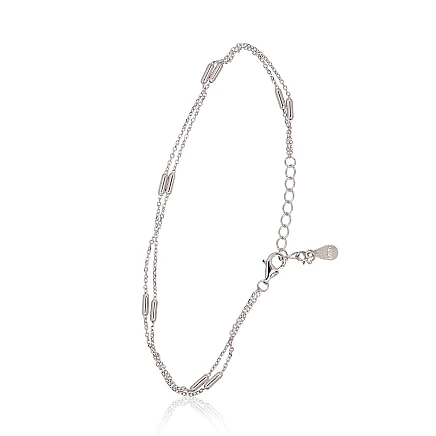 Apyrankės,  - Sidabrinės apyrankės, 17, 1.4 g, Sidabras 925 praba, rodis (padengti), Reguliuojamas ilgis